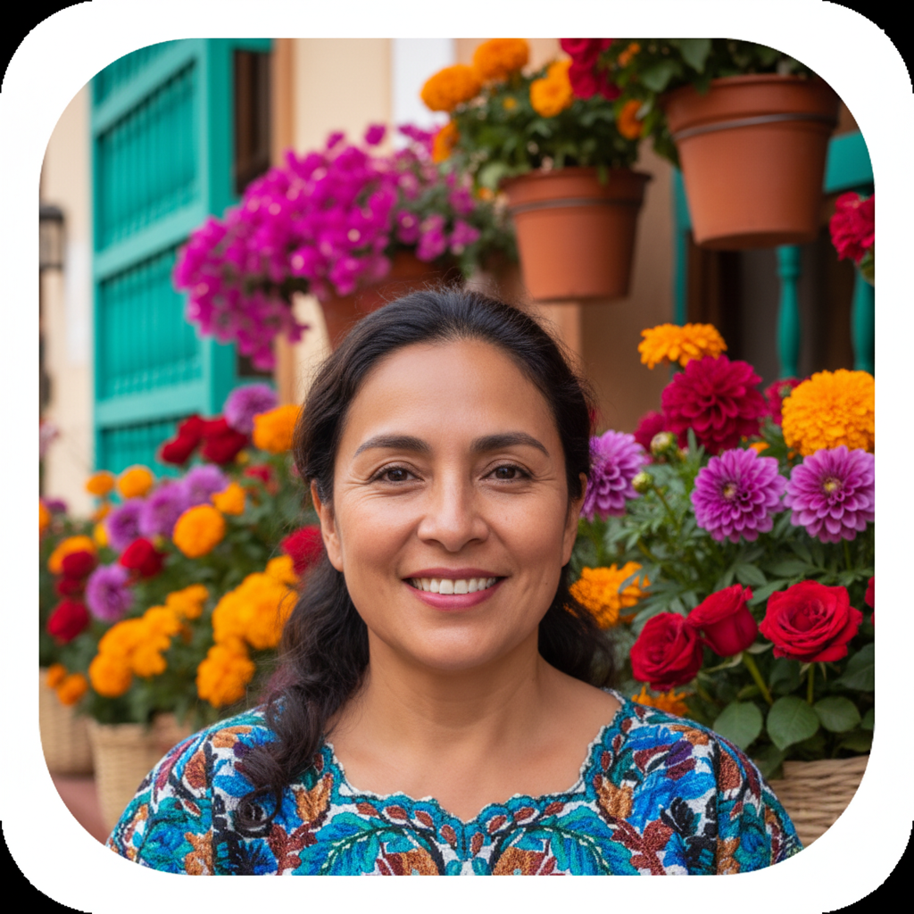 Retrato de Ana, dueña de florería